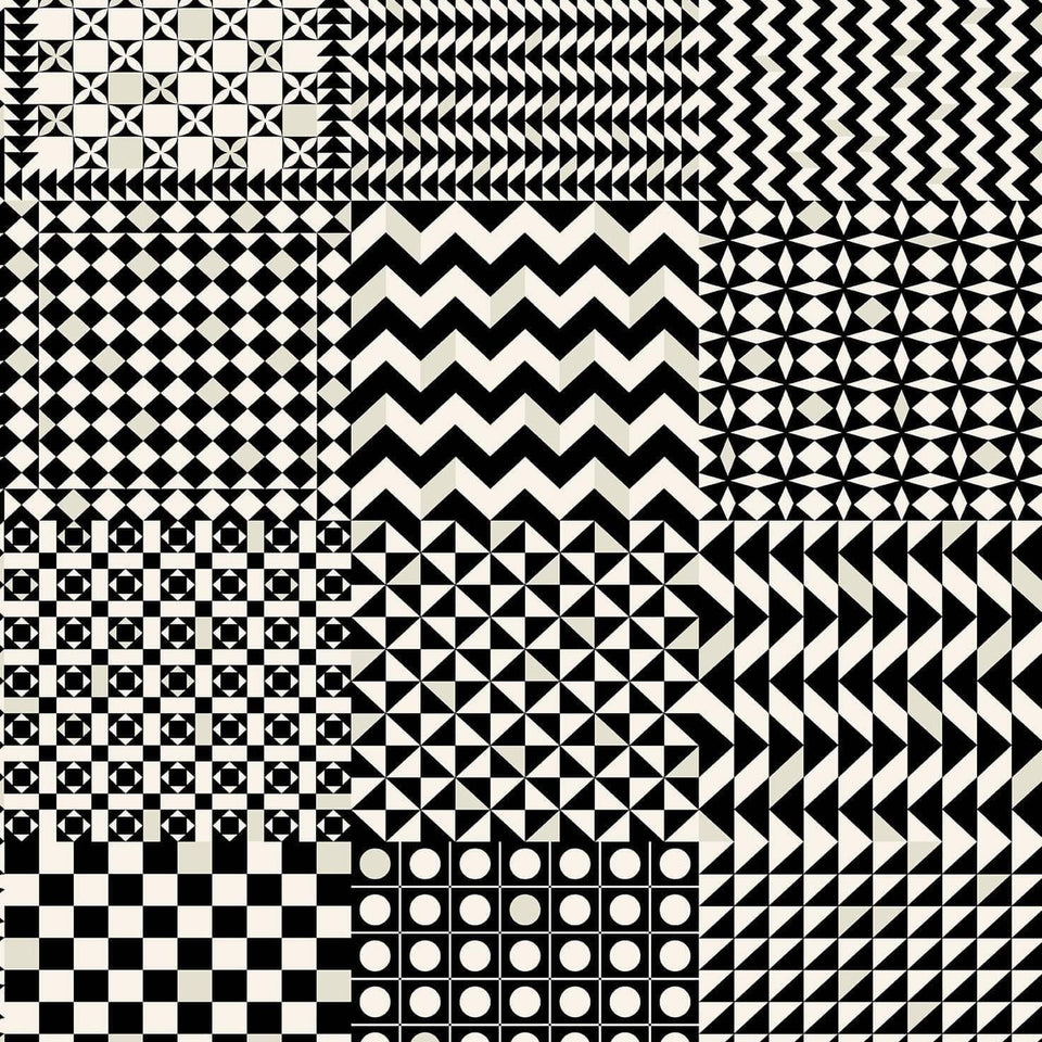 Geometrico wallpaper by Cole & Son — Black & White