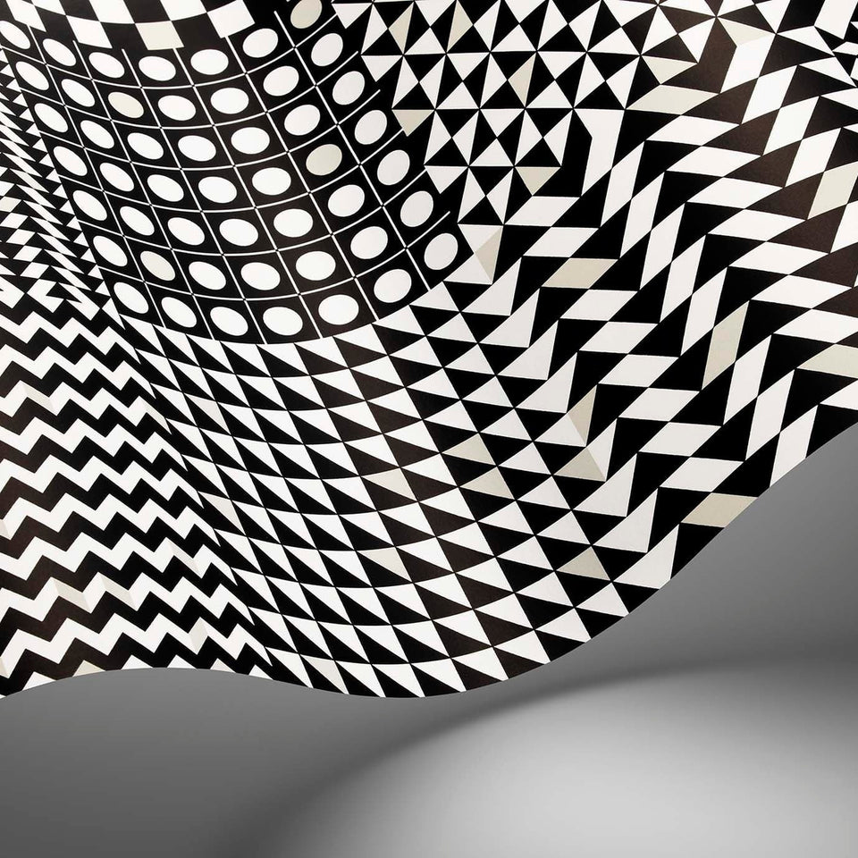 Geometrico wallpaper by Cole & Son — pattern detail or room view