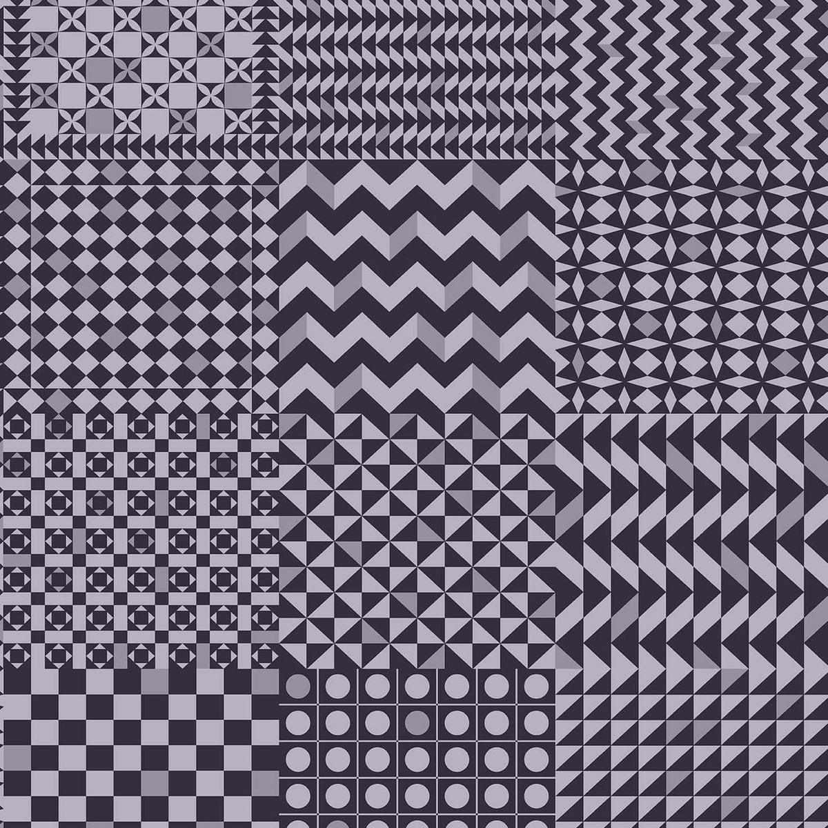 Geometrico wallpaper by Cole & Son — Magenta & Ink