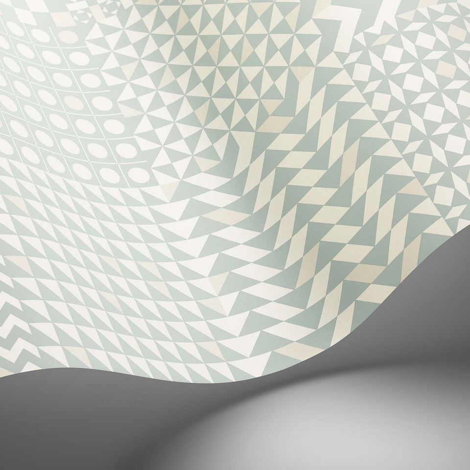Geometrico wallpaper by Cole & Son — pattern detail or room view