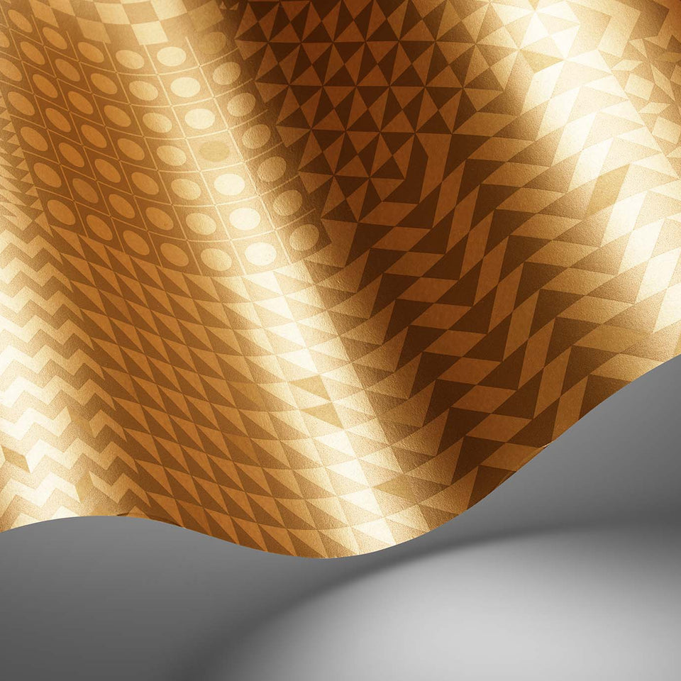 Geometrico wallpaper by Cole & Son — pattern detail or room view