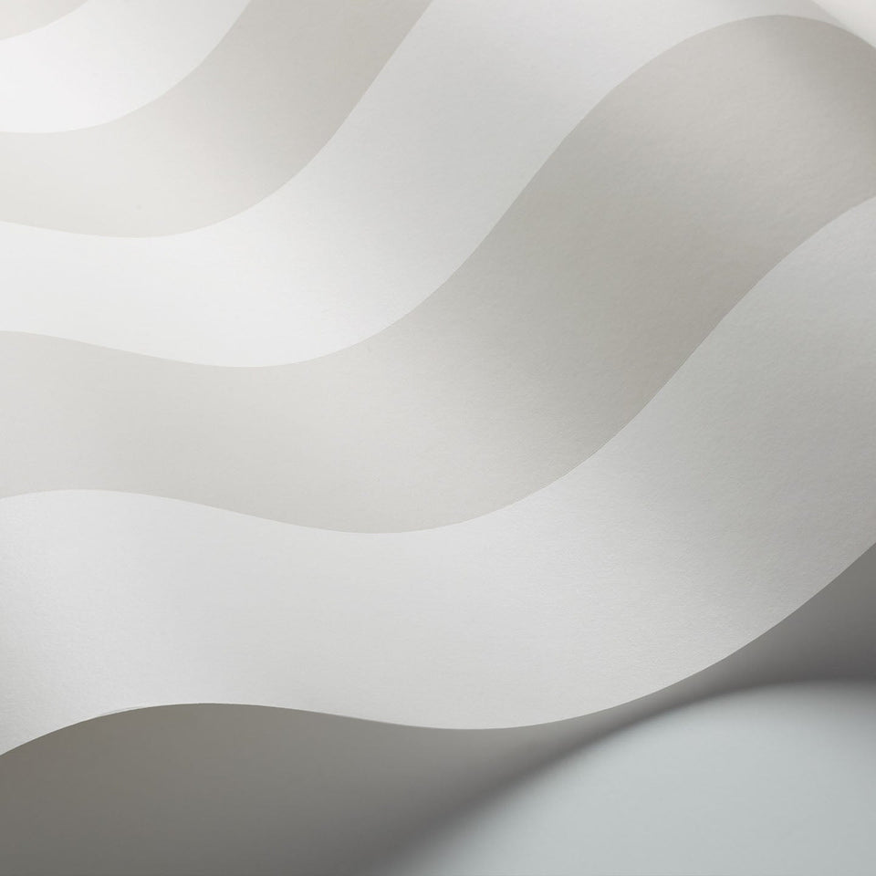 Cole & Son Glastonbury Stripe wallpaper in White