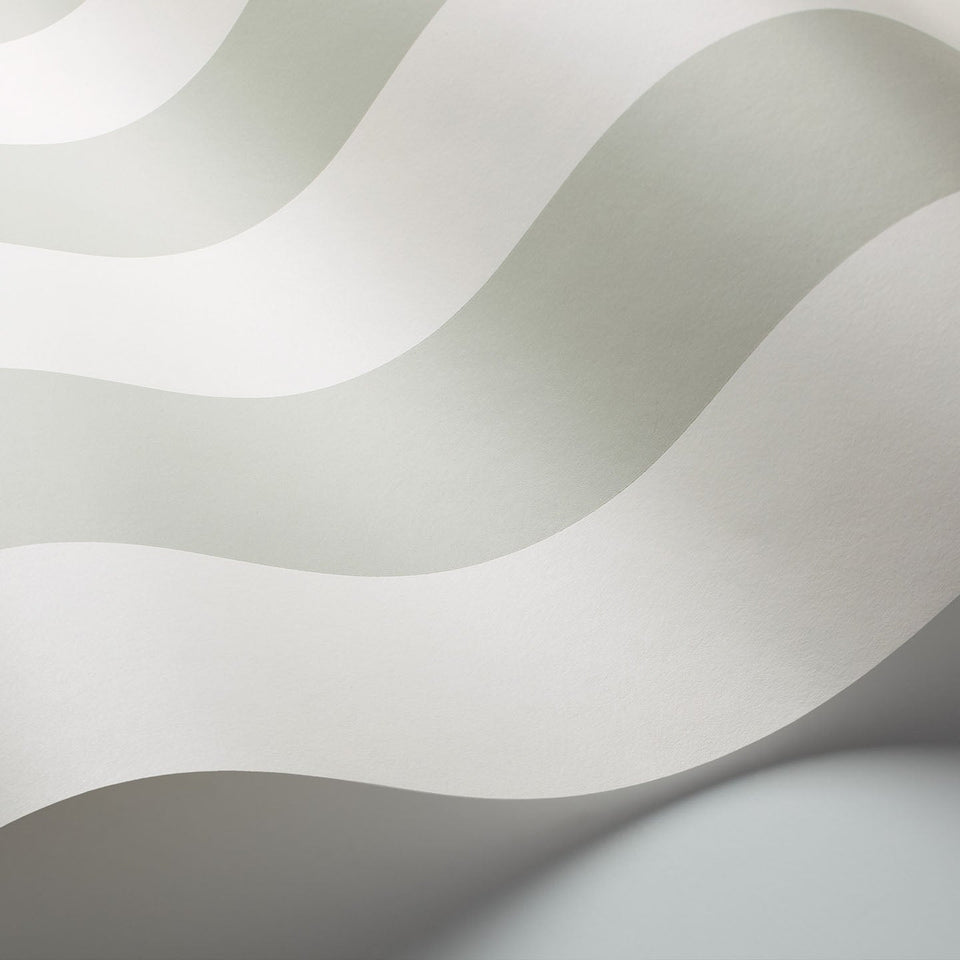 Cole & Son Glastonbury Stripe wallpaper in Sage