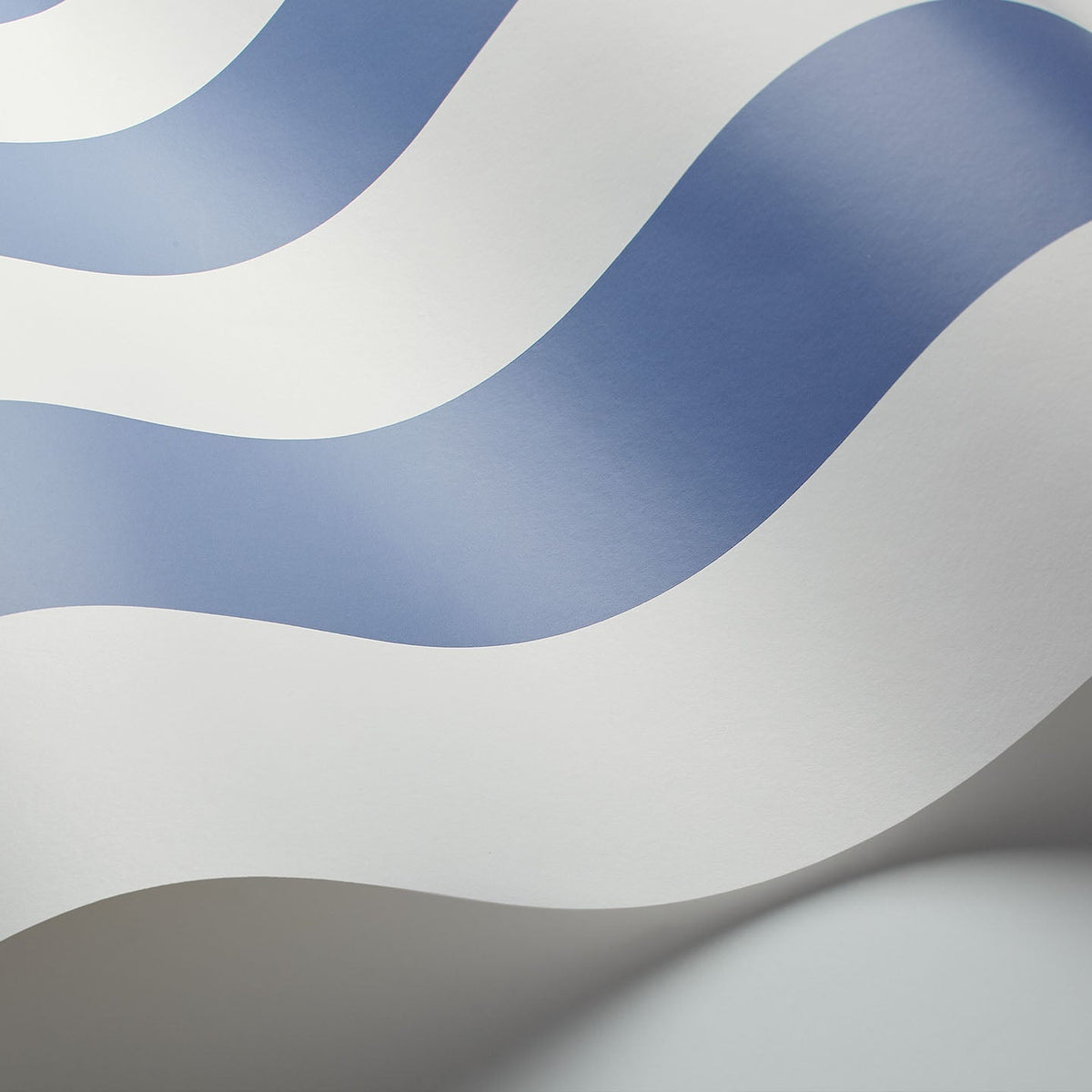 Cole & Son Glastonbury Stripe wallpaper in Hyacinth Blue