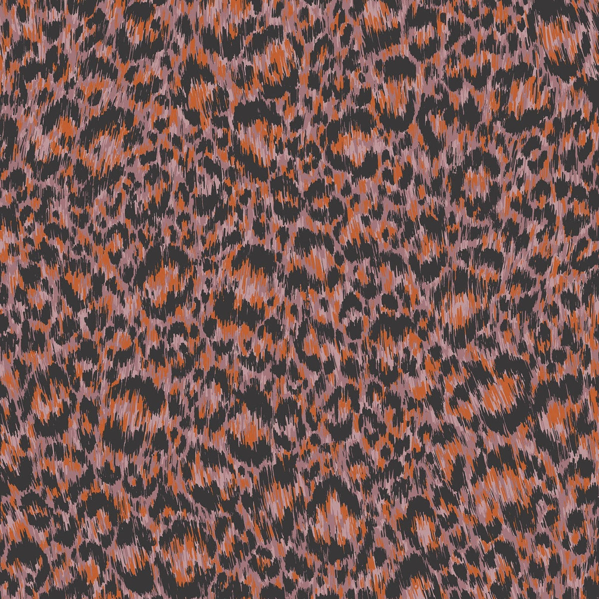 Cole & Son Hand-Painted Leopard wallpaper — Rose & Tangerine
