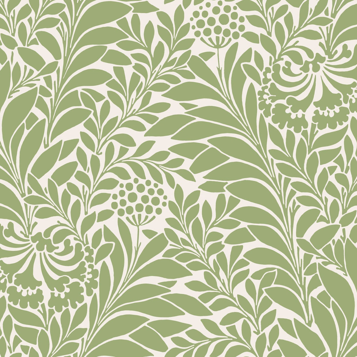 Cole & Son Honeysuckle wallpaper — Spring Green