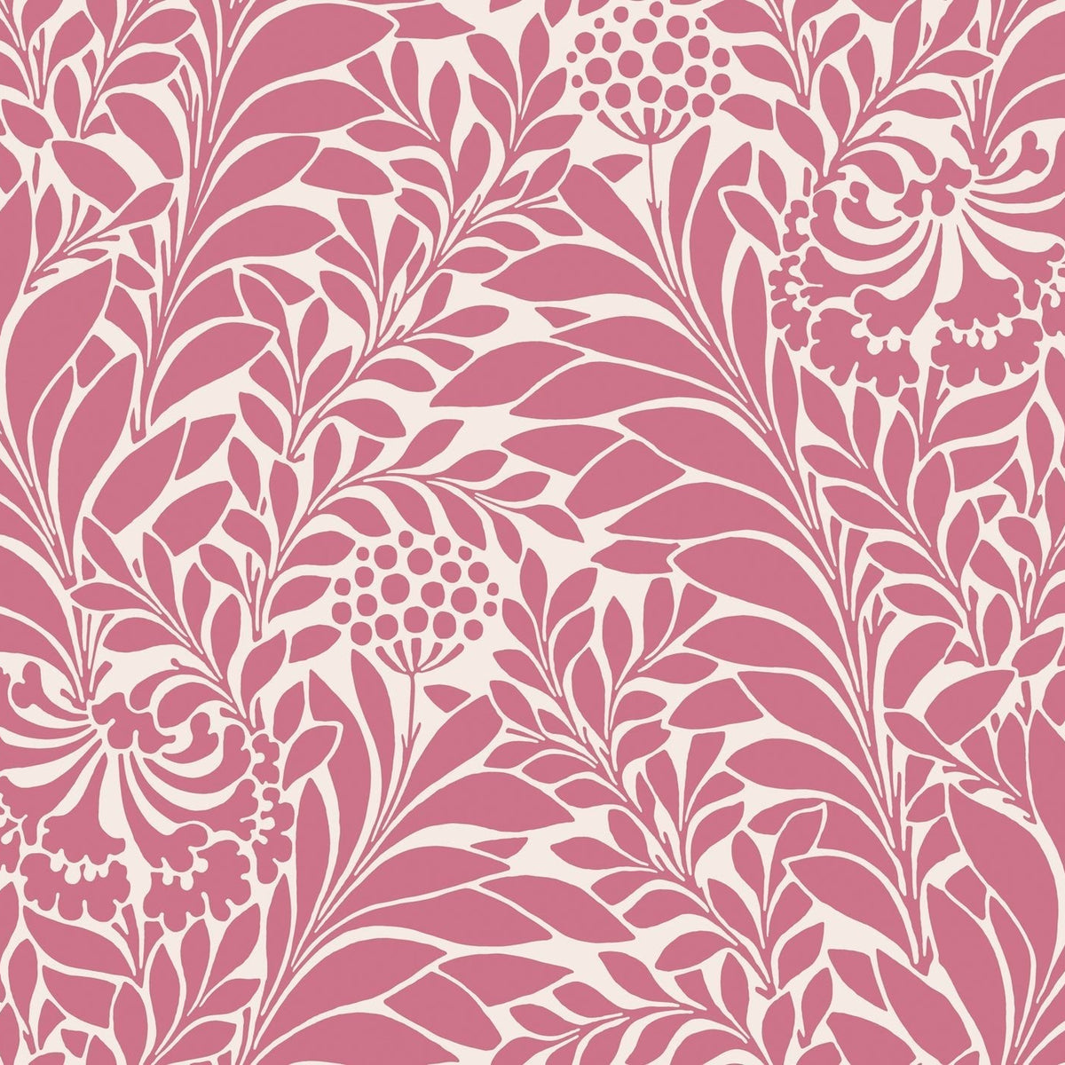 Cole & Son Honeysuckle wallpaper — Raspberry