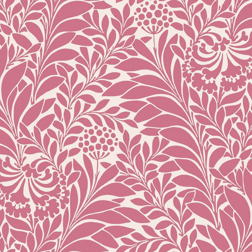 Cole & Son Honeysuckle wallpaper — Raspberry