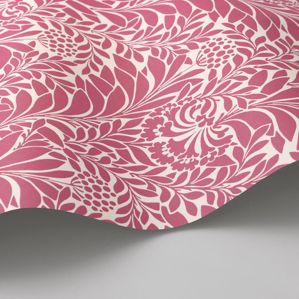 Cole & Son Honeysuckle wallpaper — Raspberry
