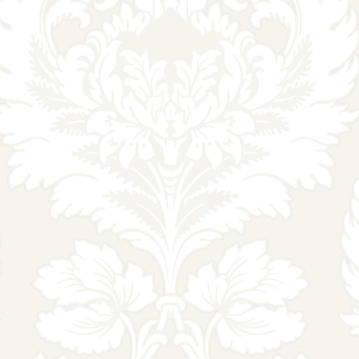 Cole & Son Hovingham wallpaper — Chalk on White