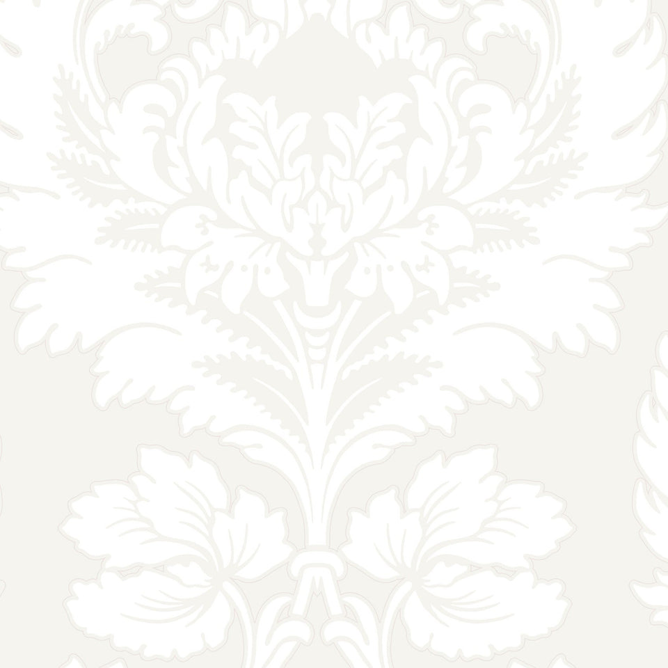 Cole & Son Hovingham wallpaper — Chalk on White