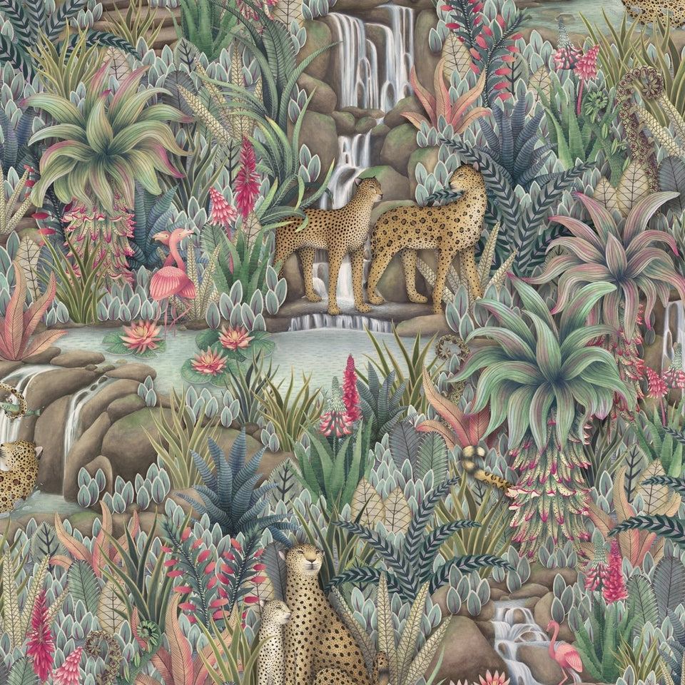 Cole & Son Injisuthi wallpaper in Viridian