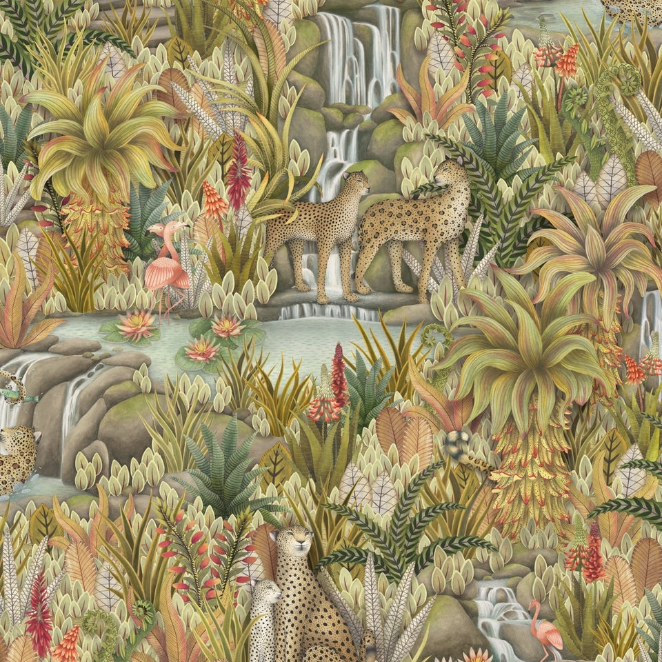 Cole & Son Injisuthi wallpaper in Stone & Sand