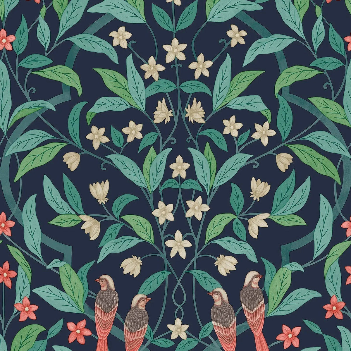Cole & Son Jasmine & Serin Symphony wallpaper