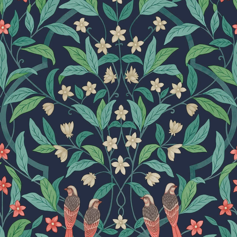 Cole & Son Jasmine & Serin Symphony wallpaper