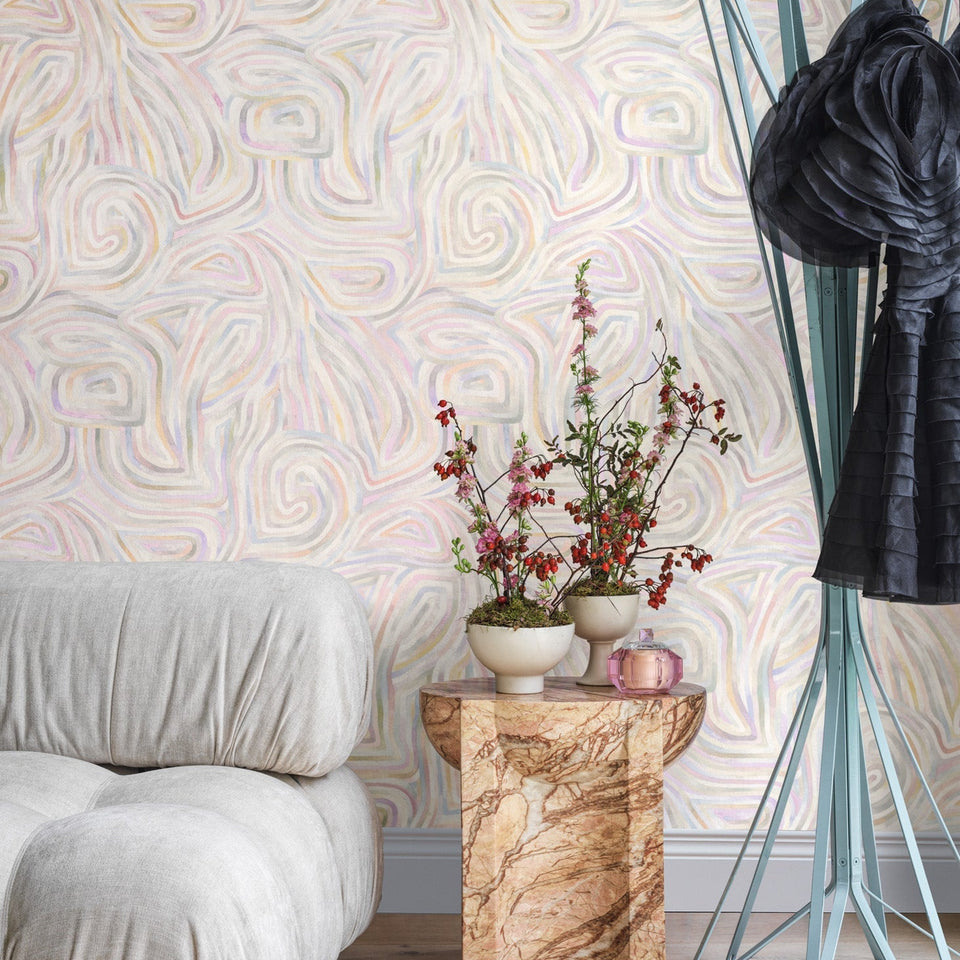 Kawakubo wallpaper by Cole & Son — Sakura room setting