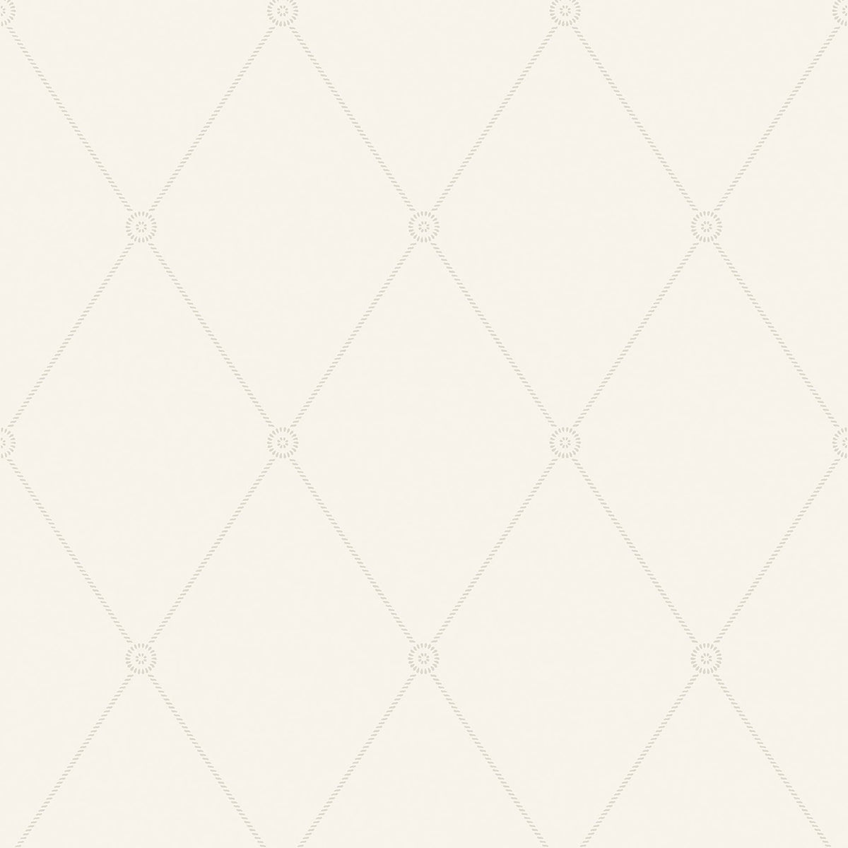 Large Georgian Rope Trellis wallpaper by Cole & Son — White