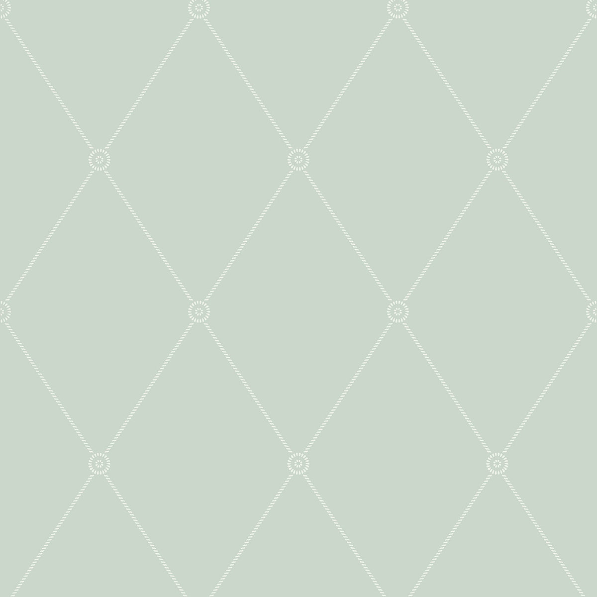 Large Georgian Rope Trellis wallpaper by Cole & Son — Duck Egg