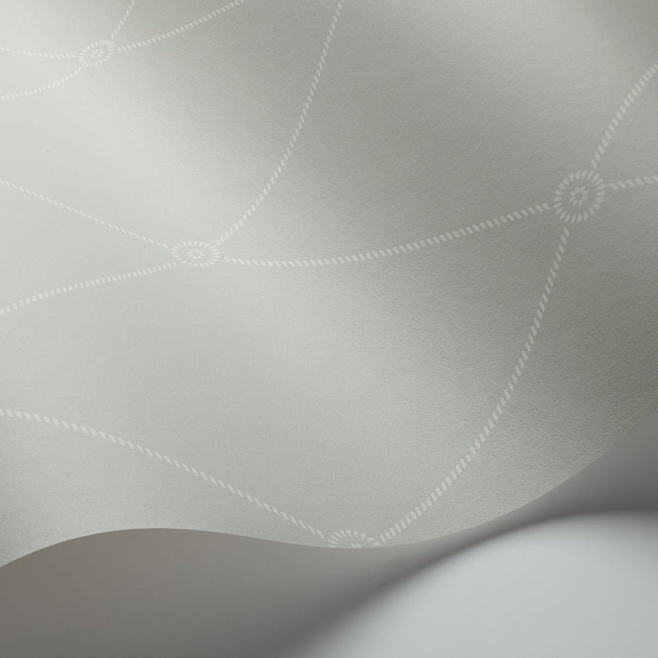 Large Georgian Rope Trellis wallpaper by Cole & Son — Duck Egg