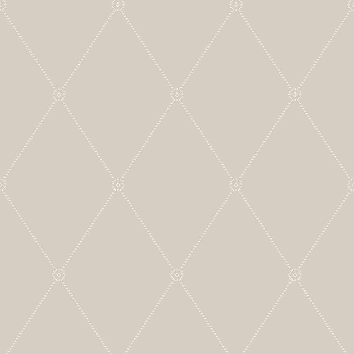 Large Georgian Rope Trellis wallpaper by Cole & Son — Linen