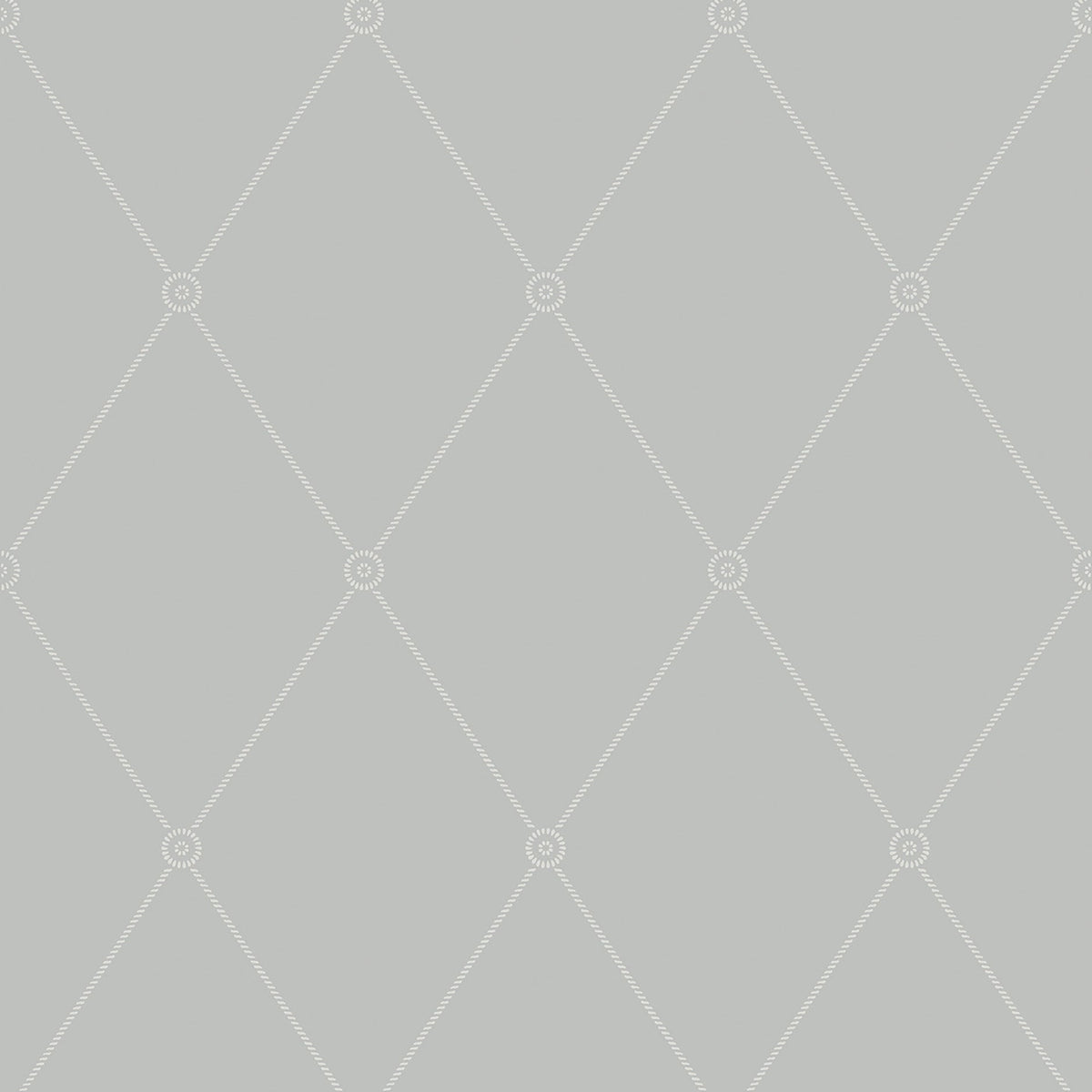 Large Georgian Rope Trellis wallpaper by Cole & Son — Grey