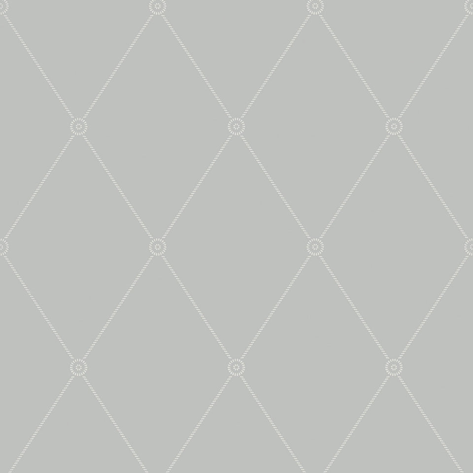Large Georgian Rope Trellis wallpaper by Cole & Son — Grey