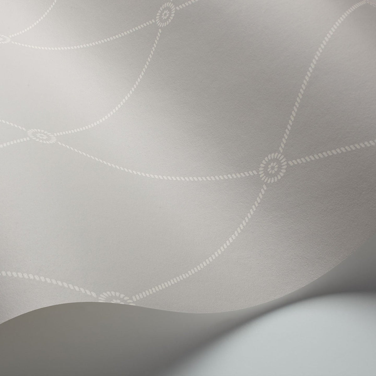 Large Georgian Rope Trellis wallpaper by Cole & Son — Grey