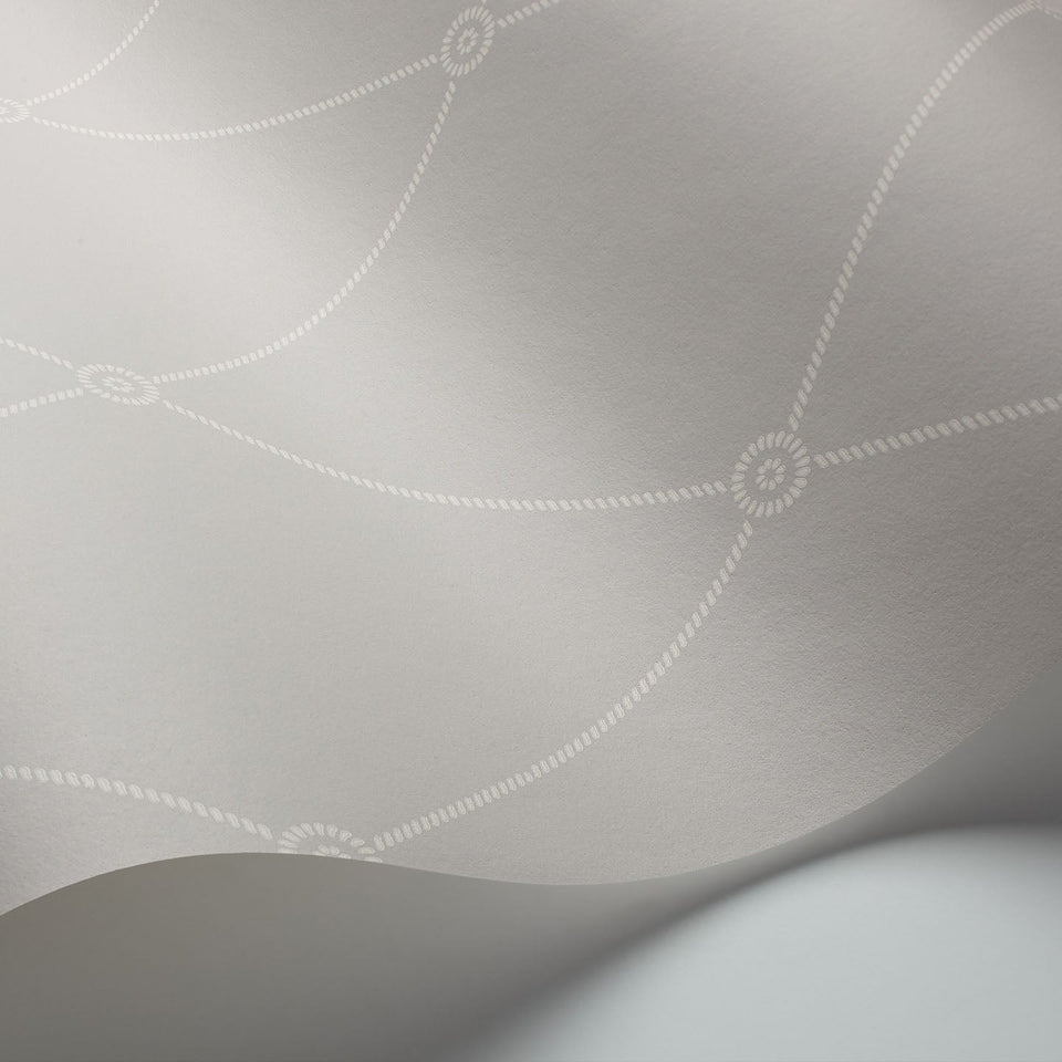 Large Georgian Rope Trellis wallpaper by Cole & Son — Grey