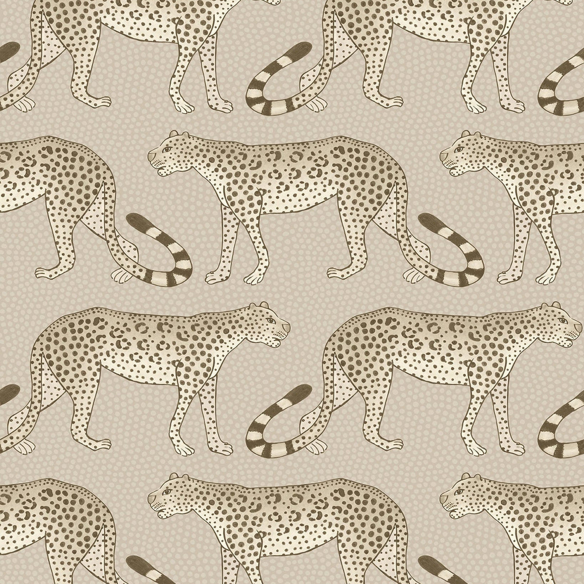 Leopard Walk wallpaper by Cole & Son — Safari on Taupe
