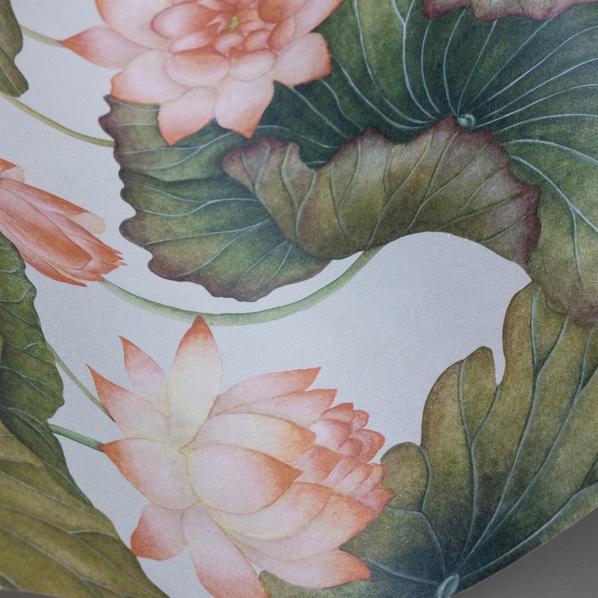 Lily Lotus wallpaper by Cole & Son — Orange & Olive