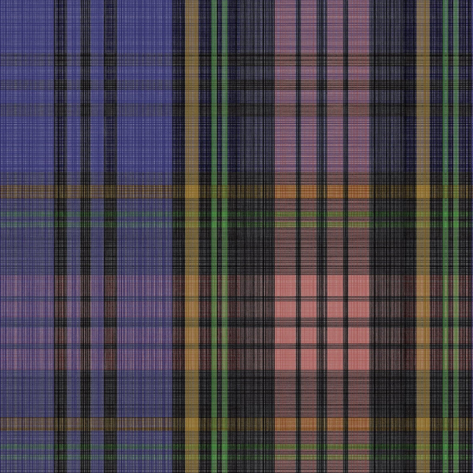 MacAndreas Tartan wallpaper by Cole & Son in Violet & Fluro Green