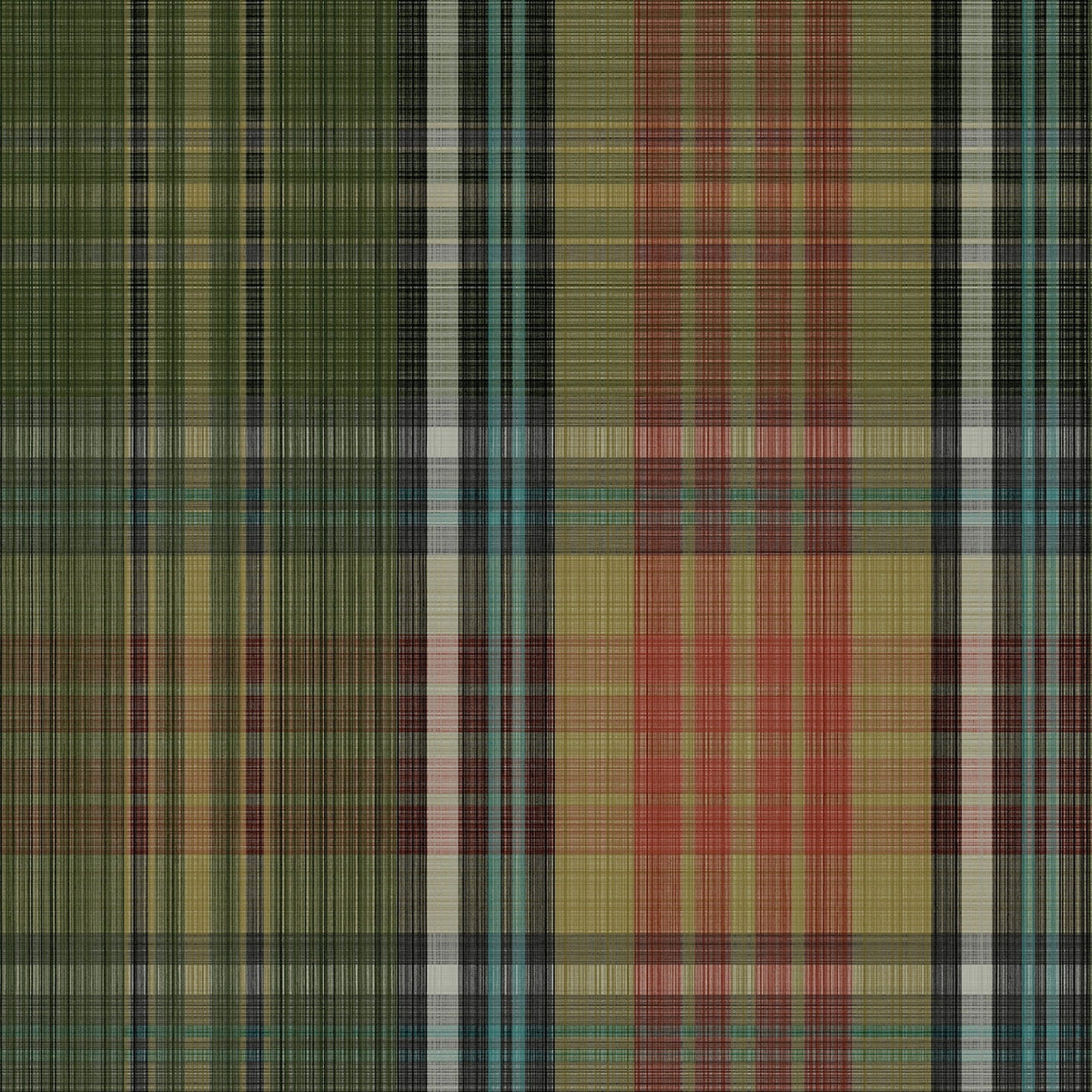 MacAndreas Tartan wallpaper by Cole & Son in Pine & Teal