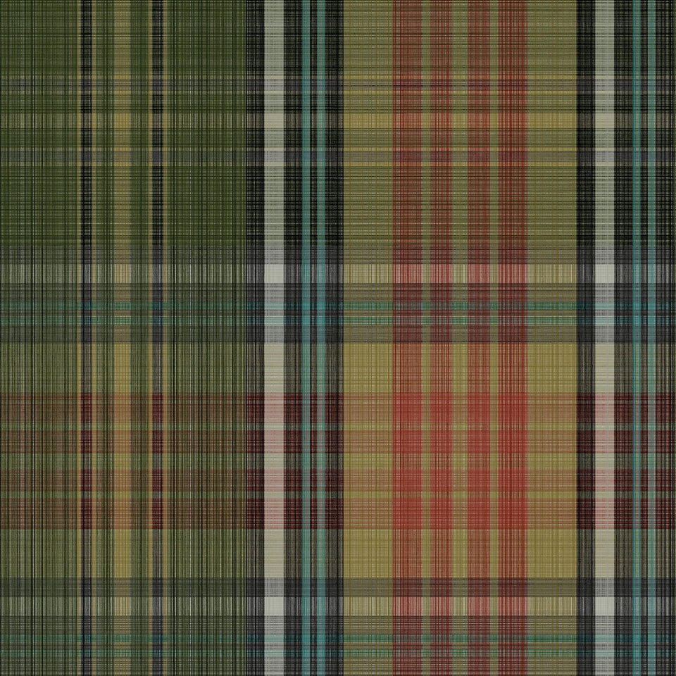 MacAndreas Tartan wallpaper by Cole & Son in Pine & Teal