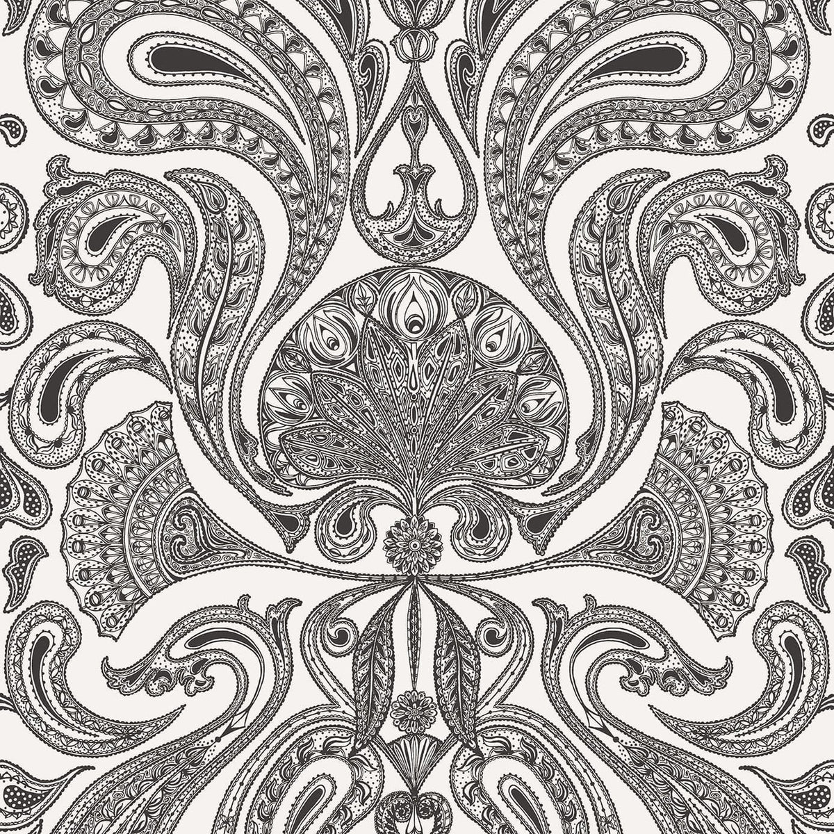 Malabar wallpaper by Cole & Son, Black & White