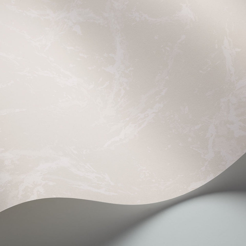 Marble wallpaper by Cole & Son, White, detail