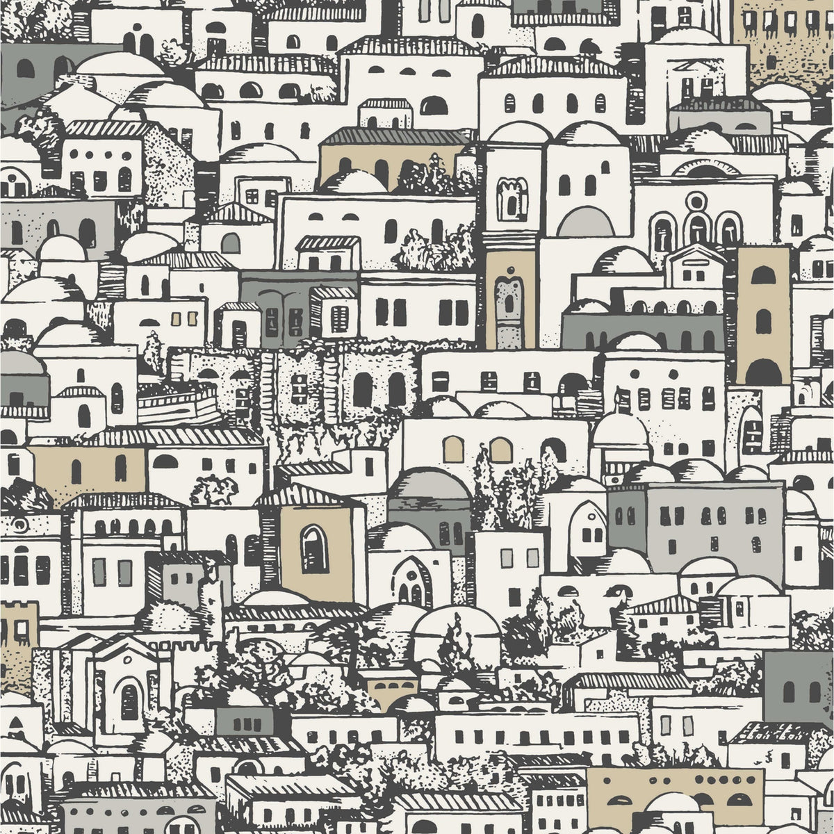 Cole & Son Mediterranea White 114/7013 wallpaper pattern