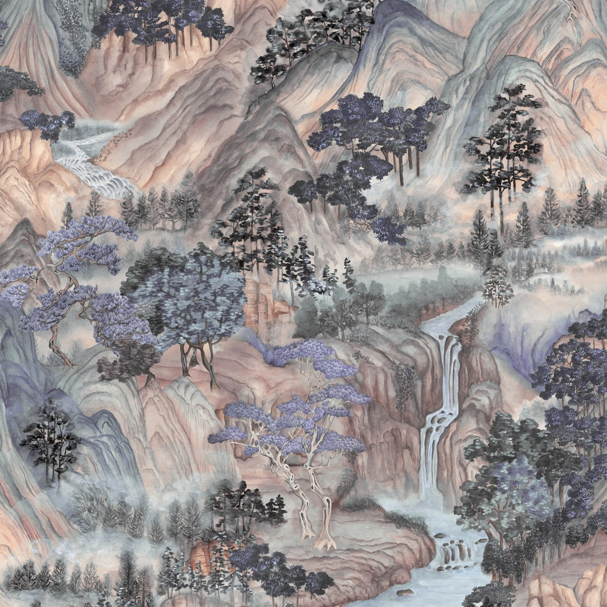 Cole & Son Mountainscape 126/11041 wallpaper pattern