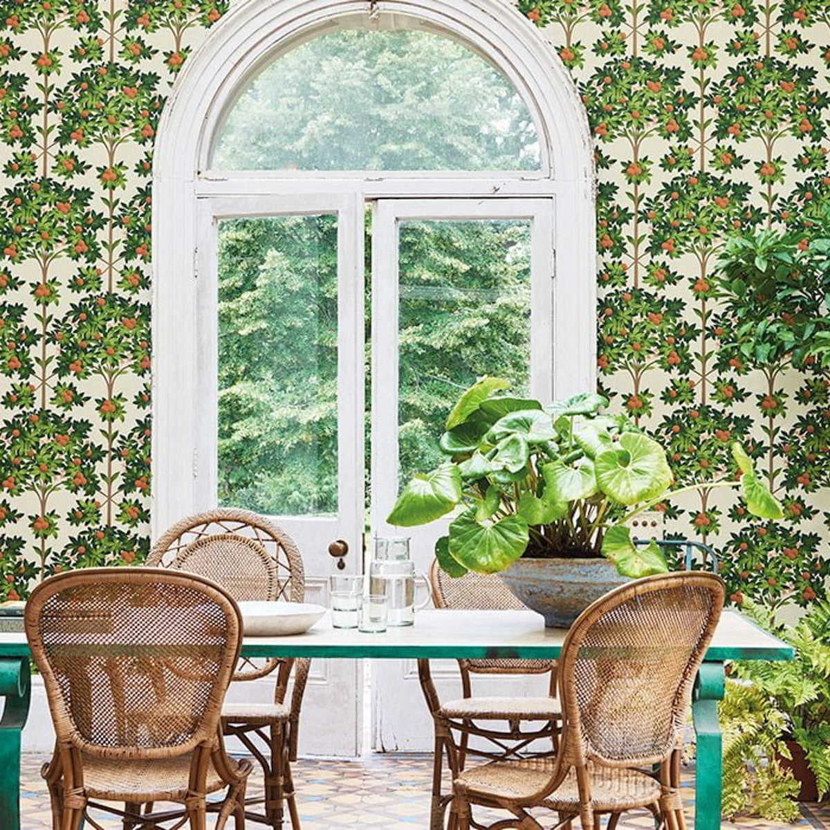 Cole & Son Orange Blossom 117/1001 wallpaper room setting