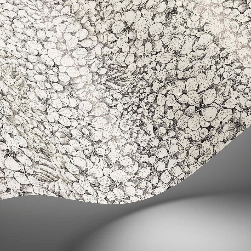Cole & Son Fornasetti Ortensia 123/9043 wallpaper curved detail