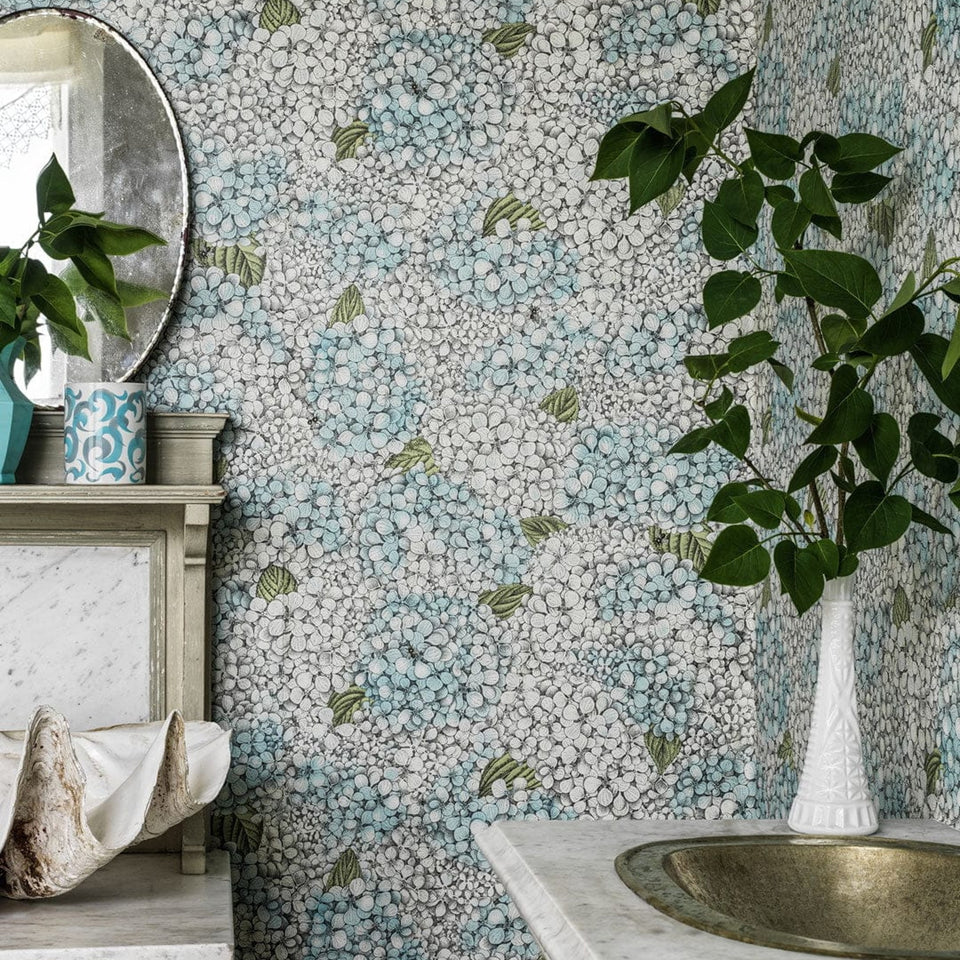 Cole & Son Fornasetti Ortensia 123/9044 wallpaper room setting
