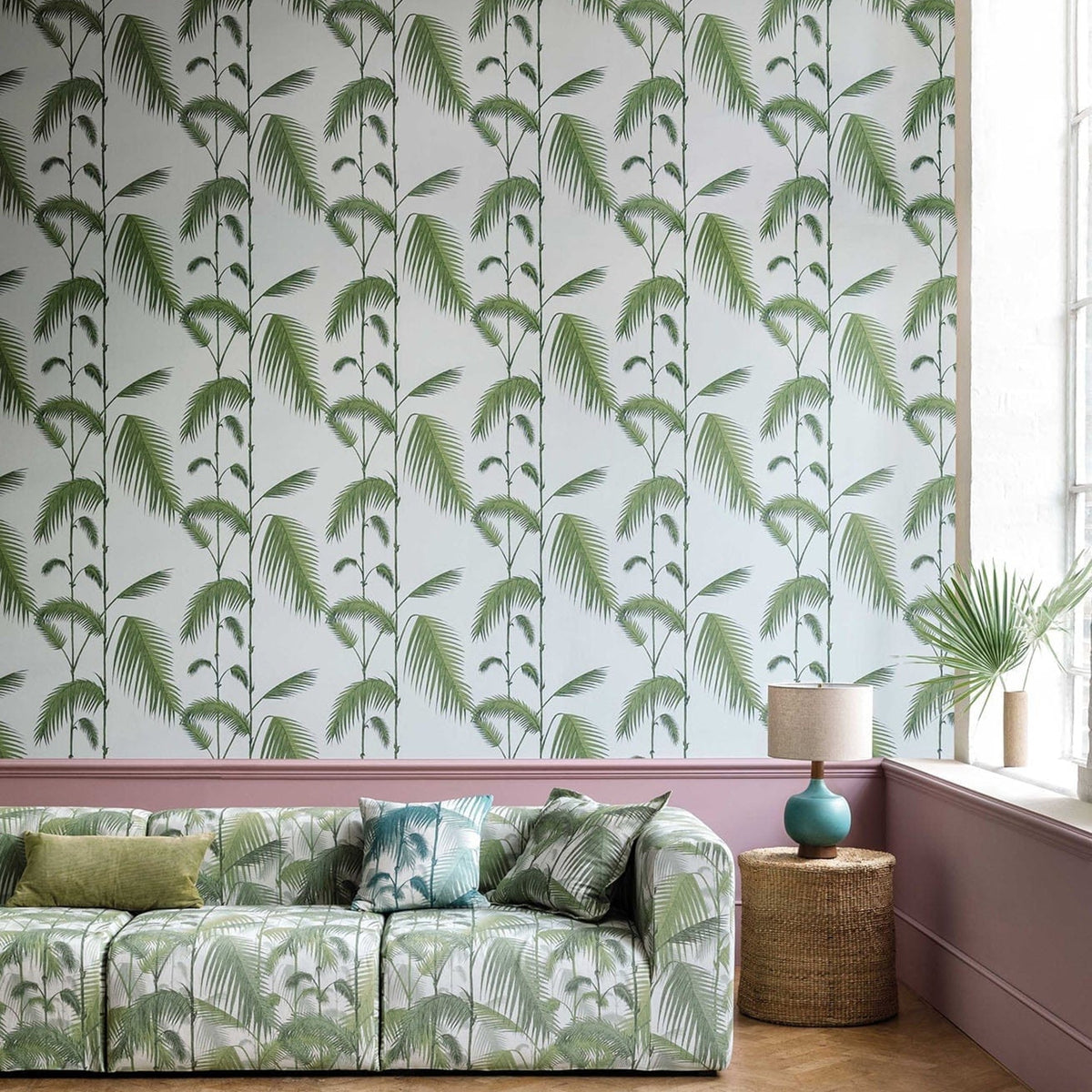 Cole & Son Palm Leaves 66/2010 wallpaper room setting