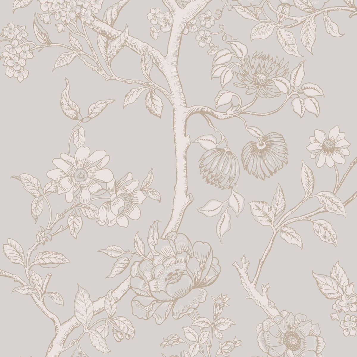 Cole & Son Paradise Tree wallpaper — Dove Grey