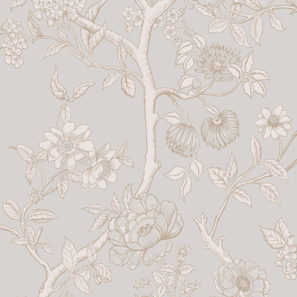 Cole & Son Paradise Tree wallpaper — Dove Grey