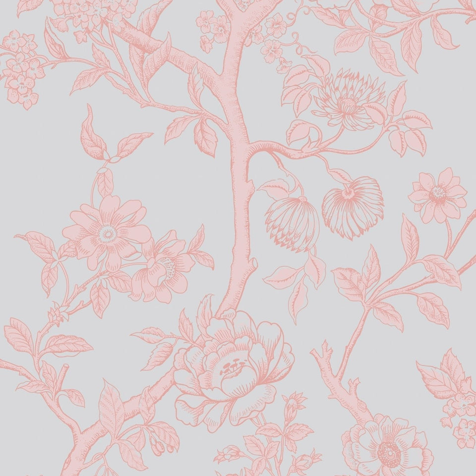 Cole & Son Paradise Tree wallpaper — Pastel Blue and Soft Pink
