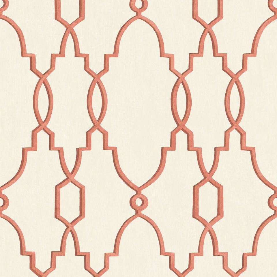 Cole & Son Parterre wallpaper — Rouge on White