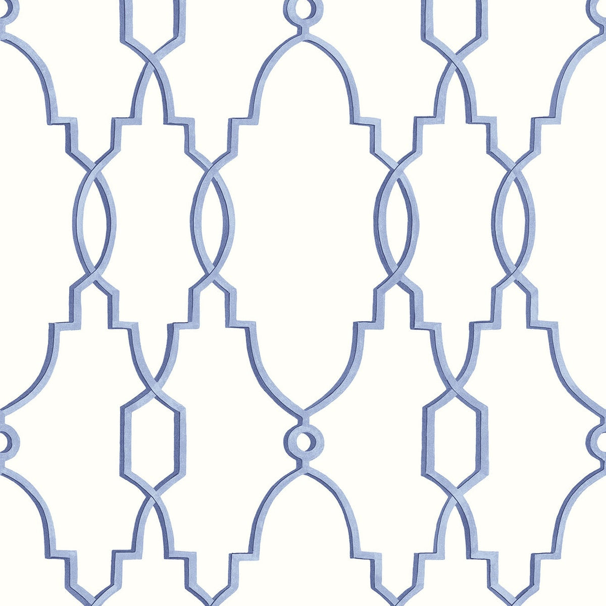 Cole & Son Parterre wallpaper — Hyacinth Blue on White