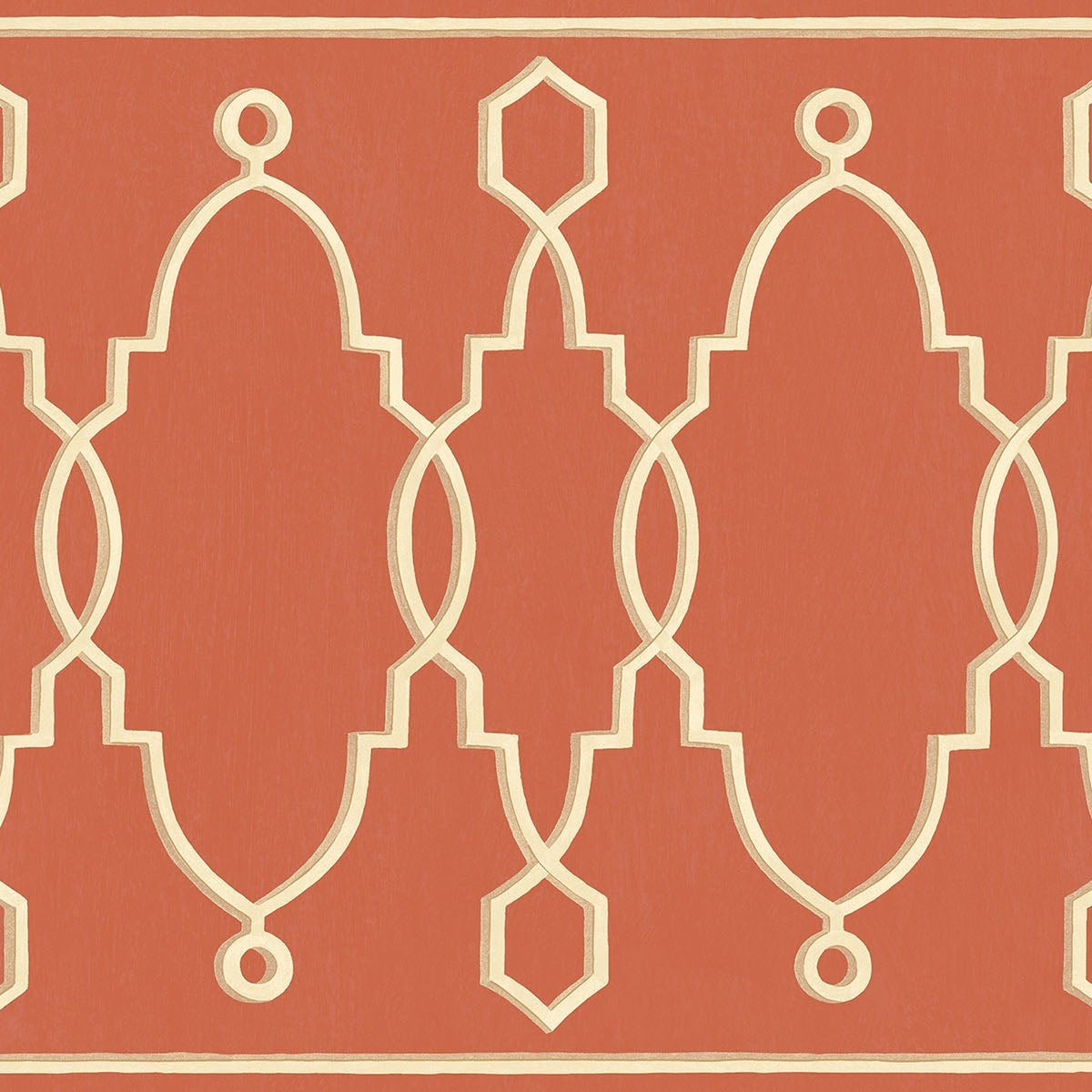 Cole & Son Parterre Border — Rouge