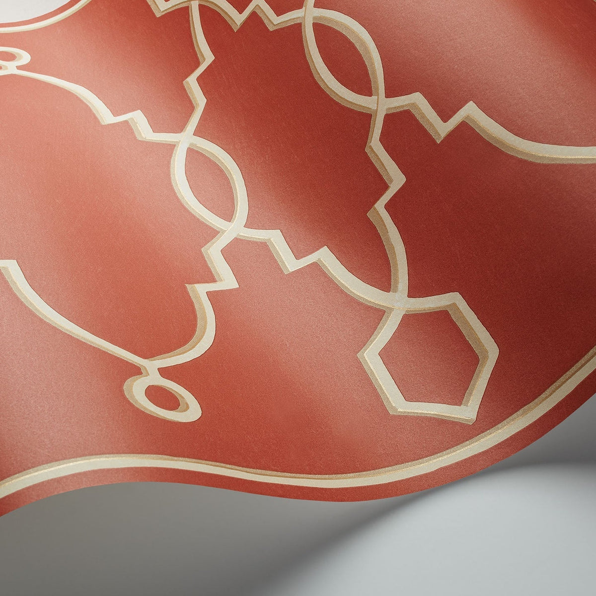 Cole & Son Parterre Border — Rouge detail