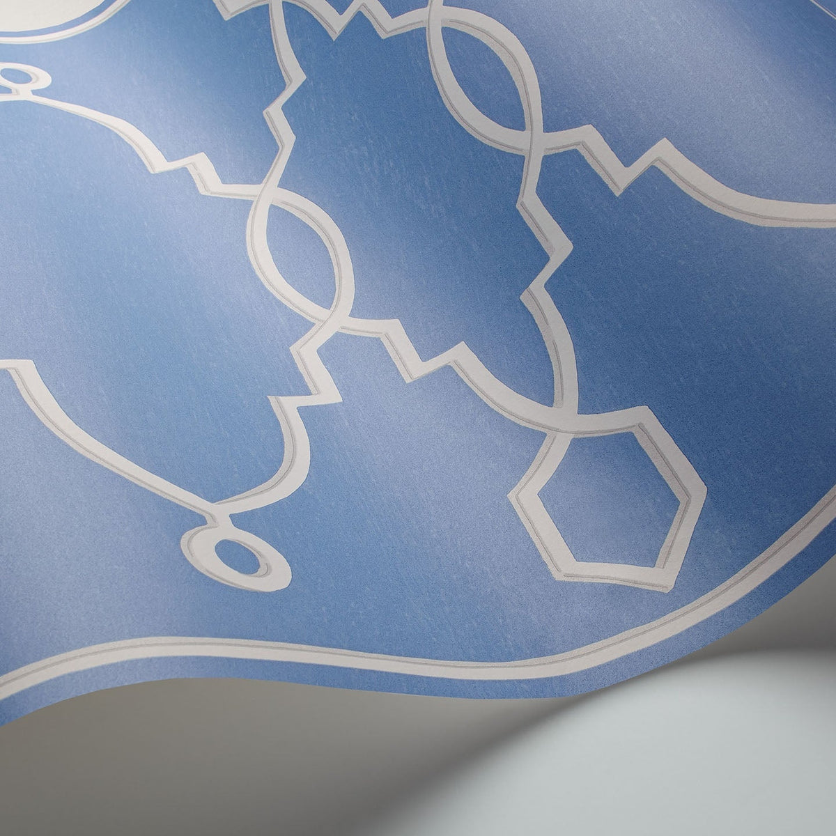 Cole & Son Parterre Border — Hyacinth Blue detail