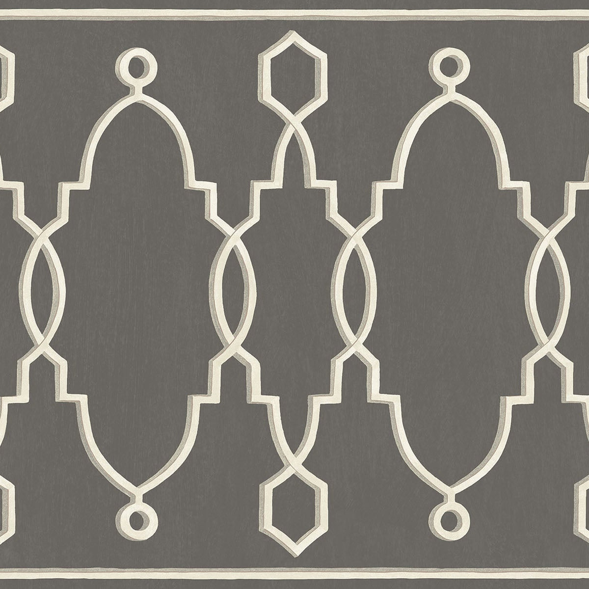 Cole & Son Parterre Border — Soot